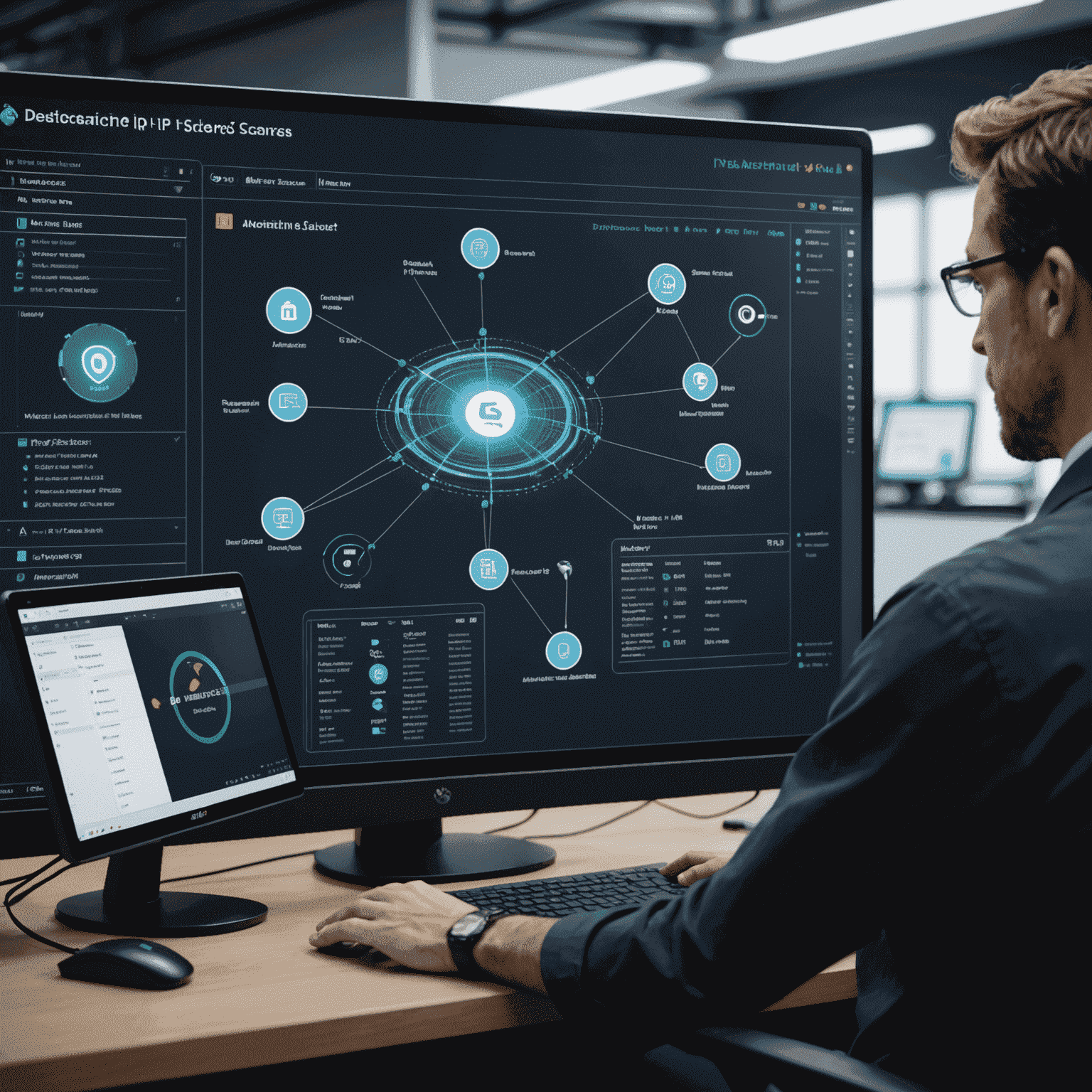Interface d'Advanced IP Scanner montrant un scan de réseau en cours avec des appareils détectés